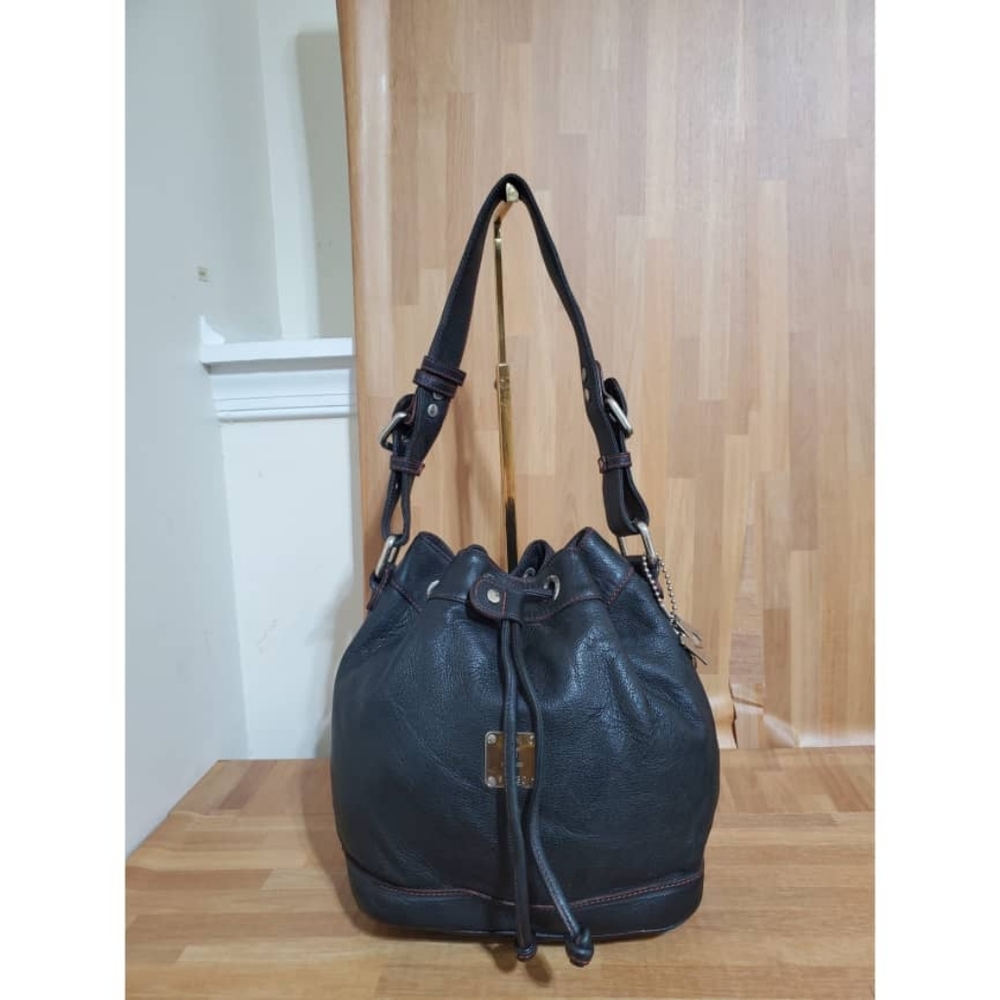 Authentic MCM Vintage Drawstring Bucket Bag - Picture 1 of 11